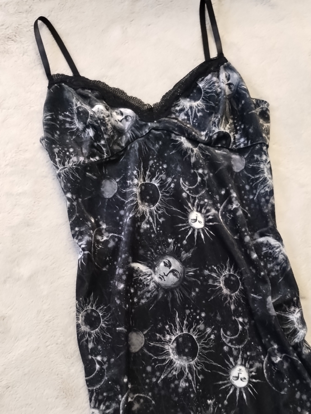 Velvet & Lace Celestial Sun & Moon Dress